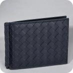 ボッテガ・ヴェネタ 二つ折り財布 メンズ ブランド BOTTEGA VENETA イントレチャート レザー 123180-V47W1 ネイビー