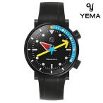 イエマ アラン シルベスタイン モデル 自動巻き 腕時計 ブランド メンズ 数量限定モデル YEMA 20.24.66.TN アナログ ブラック 黒