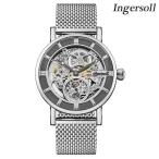 インガソール ザ ヘラルド 自動巻き 腕時計 ブランド メンズ オープンハート INGERSOLL I00405B アナログ グレー スケルトン