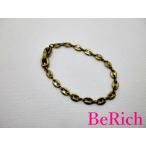 ジバンシィ GIVENCHY ブレスレット ゴールド GP メッキ バングル ロゴ ジュエリー アクセサリー 【中古】ba2202