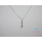 4℃ ヨンドシー K18 WG ダイヤモンド 付 デザイン ネックレス ペンダント 18金 750 ホワイト ゴールド ジュエリー 【中古】 ba3407