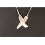 ティファニー TIFFANY&amp;Co. パロマ・ピカソ クロス キス X ペンダント ネックレス シルバー SV925 ジュエリー 【中古】 ba444