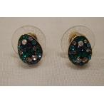 Yahoo! Yahoo!ショッピング(ヤフー ショッピング)スワロフスキー SWAROVSKI ドロップ モチーフ ピアス クリスタル ブルー×グリーン ジュエリー アクセサリー 【中古】ba733