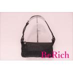 Yahoo! Yahoo!ショッピング(ヤフー ショッピング)フェンディ FENDI アクセサリーポーチ ショルダーバッグ 2241 26617 099 ズッカ 黒 ブラック キャンバス レザー ロゴ ハンドバッグ ポーチ【中古】 bc1006
