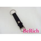  Ferragamo Salvatore Ferragamo кольцо для ключей брелок для ключа очарование серебряный черный латунь кожа Logo аксессуары [ б/у ]bc1475