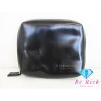 ji van si.GIVENCHY макияж сумка cosme Mini ручная сумочка PVC чёрный черный Logo косметика аксессуары мелкие вещи [ б/у ]bc1943