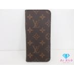  Louis Vuitton LOUIS VUITTON iPhone 7 8 кейс покрытие монограмма folio M61909 смартфон блокнот аксессуары мелкие вещи [ б/у ]bc2148