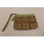 Yahoo! Yahoo!ショッピング(ヤフー ショッピング)美品 コーチ COACH リストレット 43434 ハンドポーチ シグネチャー プリーテッド ハンドバッグ セカンドバッグ 【中古】bc595