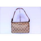 Yahoo! Yahoo!ショッピング(ヤフー ショッピング)グッチ GUCCI アクセサリーポーチ ショルダーポーチ 106644 GG ベージュ ブラウン 茶 キャンバス レザー ロゴ ポーチ ショルダーバッグ【中古】bc898