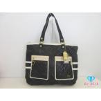 コーチ COACH トートバッグ 15873  ポピー 黒 ブラック 白 ホワイト ナイロン パテント レザー ロゴ ハンドバッグ 【中古】 bk10055