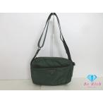 ショッピングPRADA プラダ PRADA ショルダーバッグ カーキ グリーン 緑 ナイロン レザー 三角 プレート ロゴ クロスボディ 斜め掛け 鞄 【中古】 bk10343