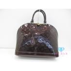 美品 ルイ ヴィトン LOUIS VUITTON モノグラム ヴェルニ アルマ GM M91698 アマラント パープル ハンドバッグ【中古】【送料無料】bk9813