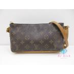 ルイ ヴィトン LOUIS VUITTON ショルダーバッグ モノグラム トロター M51240 ブラウン PVC レザー ポシェット【中古】【送料無料】 bk9816