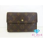 ルイ ヴィトン LOUIS VUITTON 三つ折り財布 モノグラム ポルト トレゾール エテュイ パピエ M61202 LV ロゴ 中財布【中古】bs3841