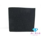 ショッピングＧＧキャンバス グッチ GUCCI メンズ 二つ折り財布 04862 ブラック 黒 GG キャンバス レザー ロゴ コンパクト ウォレット  【中古】【送料無料】bs3911