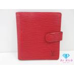 ルイ ヴィトン LOUIS VUITTON 二つ折り財布 エピ ポルト ビエ コンパクト M6355E カスティリアン レッド 赤 ウォレット 【中古】bs4064