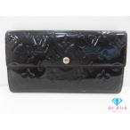 ショッピングヴェルニ ルイ ヴィトン LOUIS VUITTON 二つ折り財布 長財布 モノグラム ヴェルニ ポルト フォイユ サラ M93524 アマラント 【中古】 bs4239