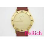 グッチ GUCCI メンズ 腕時計 3000.2.M ゴールド 文字盤 SS レザー ブレス アナログ クォーツ QZ ウォッチ 【中古】bt1919