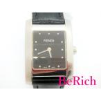 フェンディ FENDI 7000L クラシコ レディース 腕時計 ブラック 文字盤 SS レザー ブレス アナログ クォーツ QZ ウォッチ 【中古】bt2281