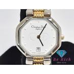 クリスチャン ディオール Christian Dior オクタゴン スウィング ウォッチ レディース デイト 48.203 クォーツ【中古】【送料無料】bt2871