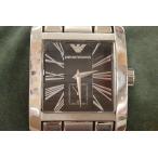 Yahoo! Yahoo!ショッピング(ヤフー ショッピング)エンポリオ・アルマーニ メンズ ウォッチ AR-0181 腕時計 SS 黒文字盤 シルバー クォーツ 【中古】 bt492