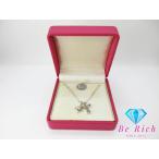 SILVER серебряный Brown бриллиант Cubic Zirconia есть 10 знак . украшение в виде креста колье подвеска 925 [ б/у ]dgs3524