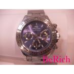 Yahoo! Yahoo!ショッピング(ヤフー ショッピング)レガロ Regalo メンズ 腕時計 青 ブルー 文字盤 SS シルバー クロノグラフ クォーツ アナログ ウォッチ 【中古】ht2353