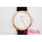 Yahoo! Yahoo!ショッピング(ヤフー ショッピング)ベーリング BERING メンズ 腕時計 13436-564 白 ホワイト 文字盤 SS カーフ レザー ブレス アナログ クォーツ QZ ウォッチ 【中古】 ht2894