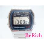 カシオ CASIO デジタル メンズ 腕時計 A158W 黒 ブラック 青 ブルー 文字盤 シルバー ...