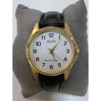 Yahoo! Yahoo!ショッピング(ヤフー ショッピング)DELICES メンズ腕時計 ウォッチ SS/レザー ホワイト×ブラック クォーツ【中古】ht538