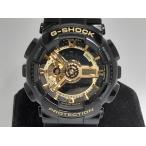 カシオ CASIO G-SHOCK メンズ 腕時計 GA-110GB 黒 ブラック ゴールド 樹脂 ブレス デジタル アナログ クォーツ QZ 【中古】ht5474