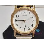  Seiko SEIKO Alba мужские наручные часы Y136-6A70 белый белое золото SS GP аналог кварц часы [ б/у ] ht5735