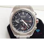 SEIKO アストロン 電波 ソーラー メンズ デイト SBXY017 8B63-0BA0 黒 ブラック チタニウム チタン ASTRON  【中古】 ht5747