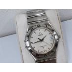 オメガ 1512.30 コンステレーション デイト クォーツ SS メンズ 腕時計 ホワイト文字盤  ...