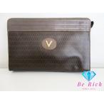  Mario Valentino Mario Valentino ручная сумочка клатч сумка Brown чай PVC кожа Logo Valentino [ б/у ] sh1638