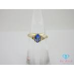 ショッピングダイヤモンド K18 YG サファイア 0.69ct ダイヤモンド 0.06ct 付 デザイン リング 指輪 5号 18金 750 メレ アクセサリー 【中古】【送料無料】th13708