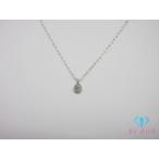 K10 WG ダイヤモンド 付 デザイン ネックレス ペンダント 10金 ホワイト ゴールド メレ 宝石 ジュエリー アクセサリー 【中古】th14326