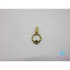 ジュエリーマキ K18 YG カラーストーン 付 デザイン ネックレス ペンダント トップ ヘッド 18金 750 アクセサリー 【中古】 th14452