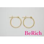 Yahoo! Yahoo!ショッピング(ヤフー ショッピング)K18 YG デザイン フープ ピアス スナップ タイプ 18金 750 イエロー ゴールド ジュエリー アクセサリー 【中古】th1989
