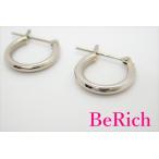 Yahoo! Yahoo!ショッピング(ヤフー ショッピング)Pt850 プラチナ フープ ピアス スナップ タイプ ジュエリー アクセサリー 【中古】th2415