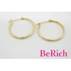 Yahoo! Yahoo!ショッピング(ヤフー ショッピング)K18 YG デザイン フープ ピアス スナップ タイプ 18金 750 イエロー ゴールド ジュエリー アクセサリー 【中古】th3945