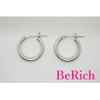 Yahoo! Yahoo!ショッピング(ヤフー ショッピング)Pt900 プラチナ デザイン フープ ピアス スナップ タイプ ジュエリー アクセサリー 【中古】th5486
