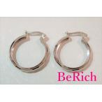 Yahoo! Yahoo!ショッピング(ヤフー ショッピング)K14 WG デザイン フープ ピアス スナップ タイプ ホワイト ゴールド 14金 585 ジュエリー アクセサリー 【中古】th685