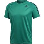 adidas アディダス D2M トレーニング3ストライプスTシャツ メンズ BVA80 ボールドGRN