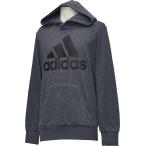 adidas アディダス M ESSENTIALS リニアロゴ スウェットプルオーバーパーカー （裏毛） BVC41 Dグレイヘザー