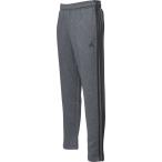 adidas アディダス M ESSENTIALS 3ストライプス スウェットテーパードパンツ （裏起毛） BWC97 Dグレイヘザー／ブラック