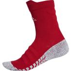 adidas アディダス ALPHASKIN グリップハーフクッション クルーソックス ECF88 パワーRED/WHT