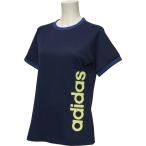 adidas アディダス レディース W TEAM サイドリニアカラーブロックTEE EUA63 レジェンドインクF1