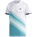 adidas アディダス MEN RULE＃9 コートグラフィックTシャツ メンズ テニスウェア EYW18 WHT/ハイレゾアクア