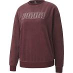 PUMA プーマ MODERN BASICS ベロア クルースウェット 585516 BURGUNDY-SIL